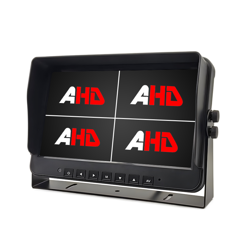 10.1 นิ้ว 4CH AHD อินพุต Quad Display Heavy Duty Vehicle Monitor