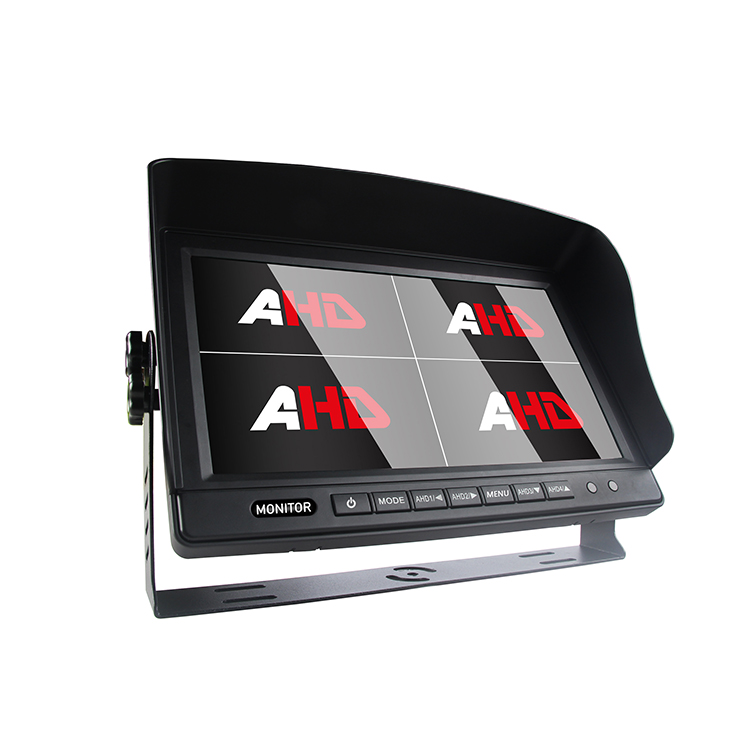 10.1 นิ้ว 4CH AHD อินพุต Quad View Vehicle Monitor