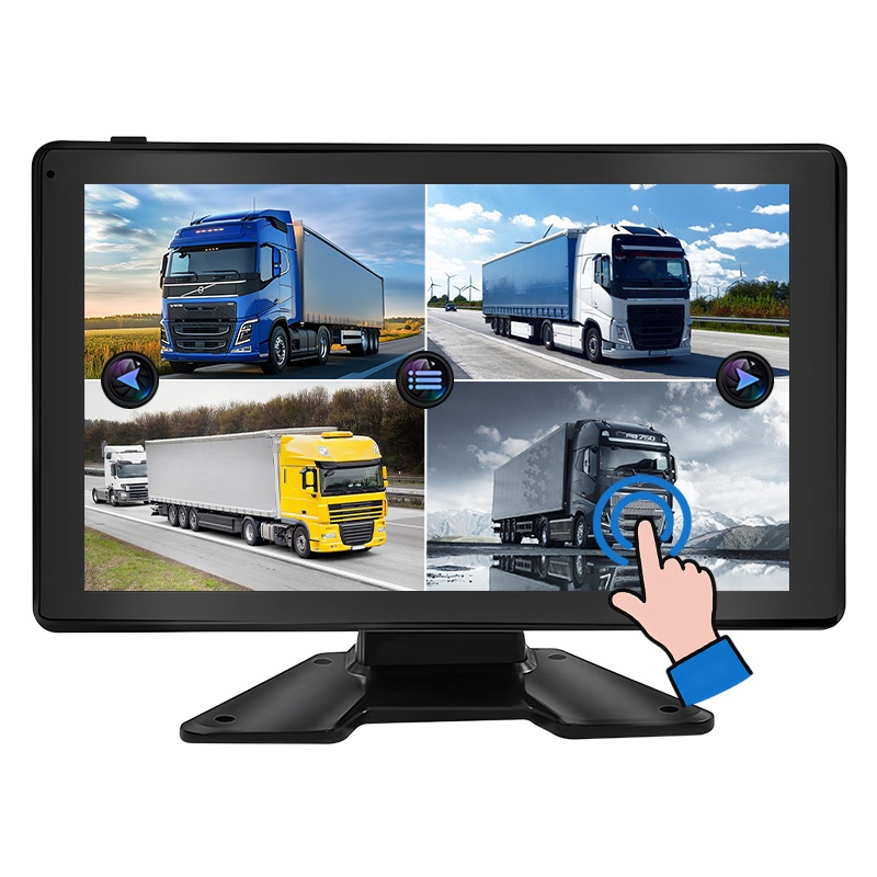 หน้าจอสัมผัสขนาด 10.1 นิ้ว Quad View 1080P DVR Recording Monitor