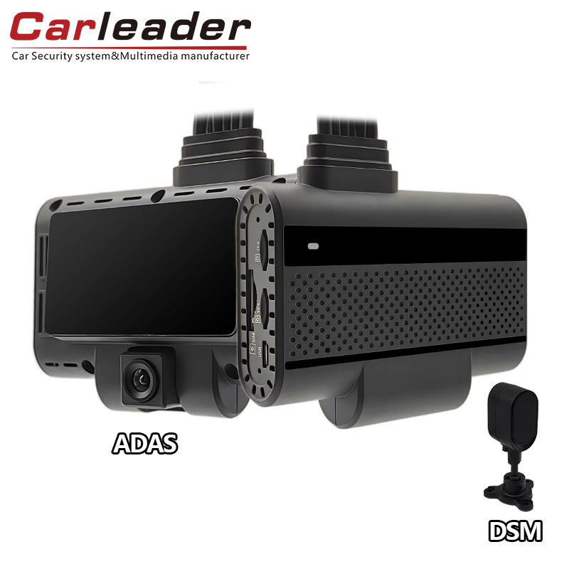Carleader 4ch Adas+DVR AI Dash กล้องสำหรับการจัดการรถยนต์