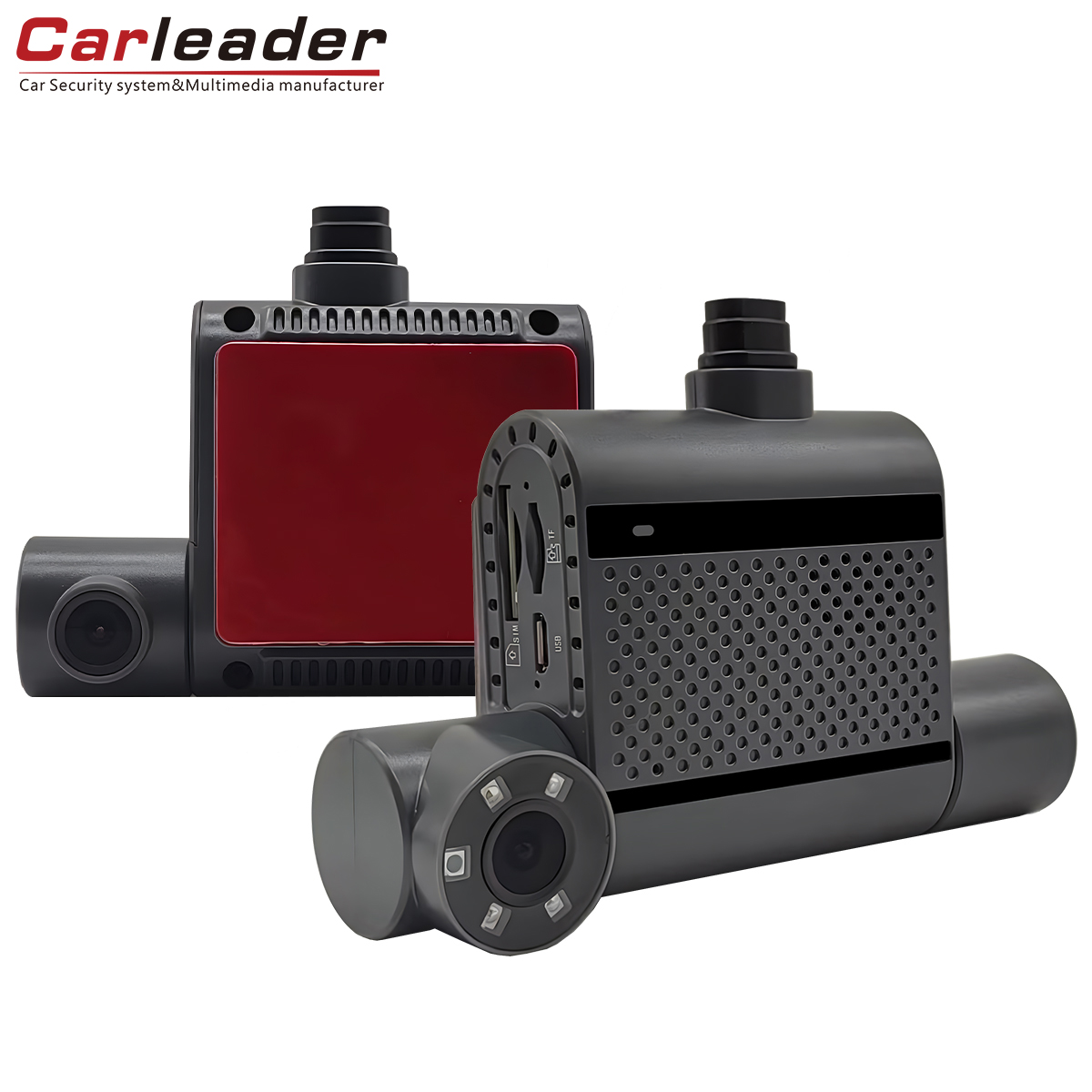 ไดรฟ์อย่างชาญฉลาดได้รับการปกป้อง-carleader dual-channel dvr บันทึกกล้อง HD 1080p Dash