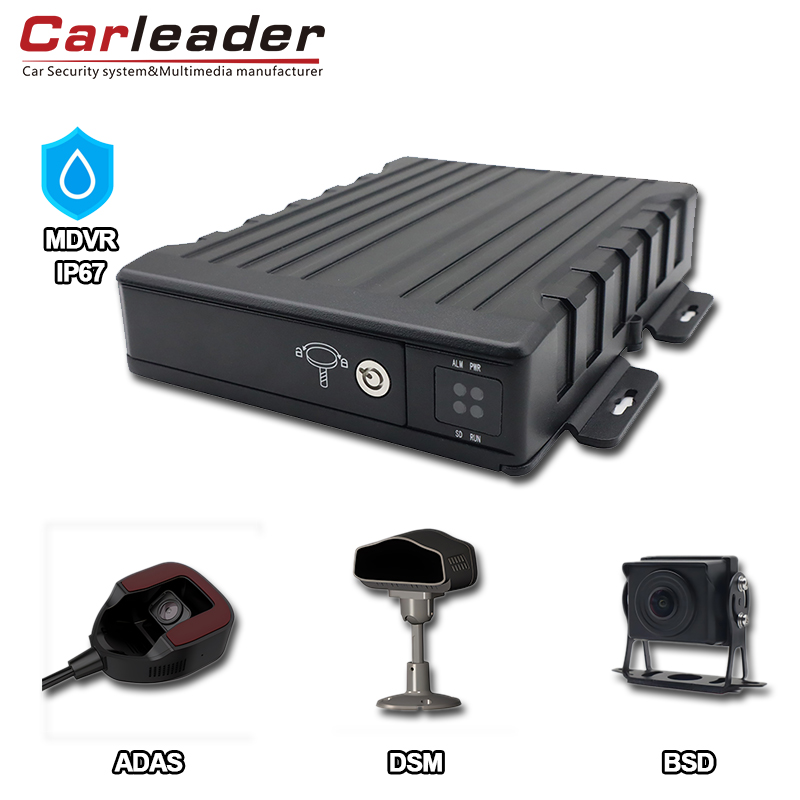 Carleader IP67 กันน้ำ AI 4CH SD Mobile DVR: โซลูชันการตรวจสอบยานพาหนะขั้นสูง