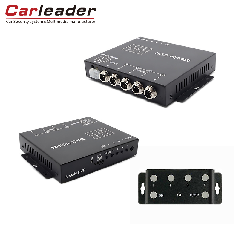 Carleader 4ch AHD 1080p Mini Mobile DVR Support ที่เก็บการ์ด TF