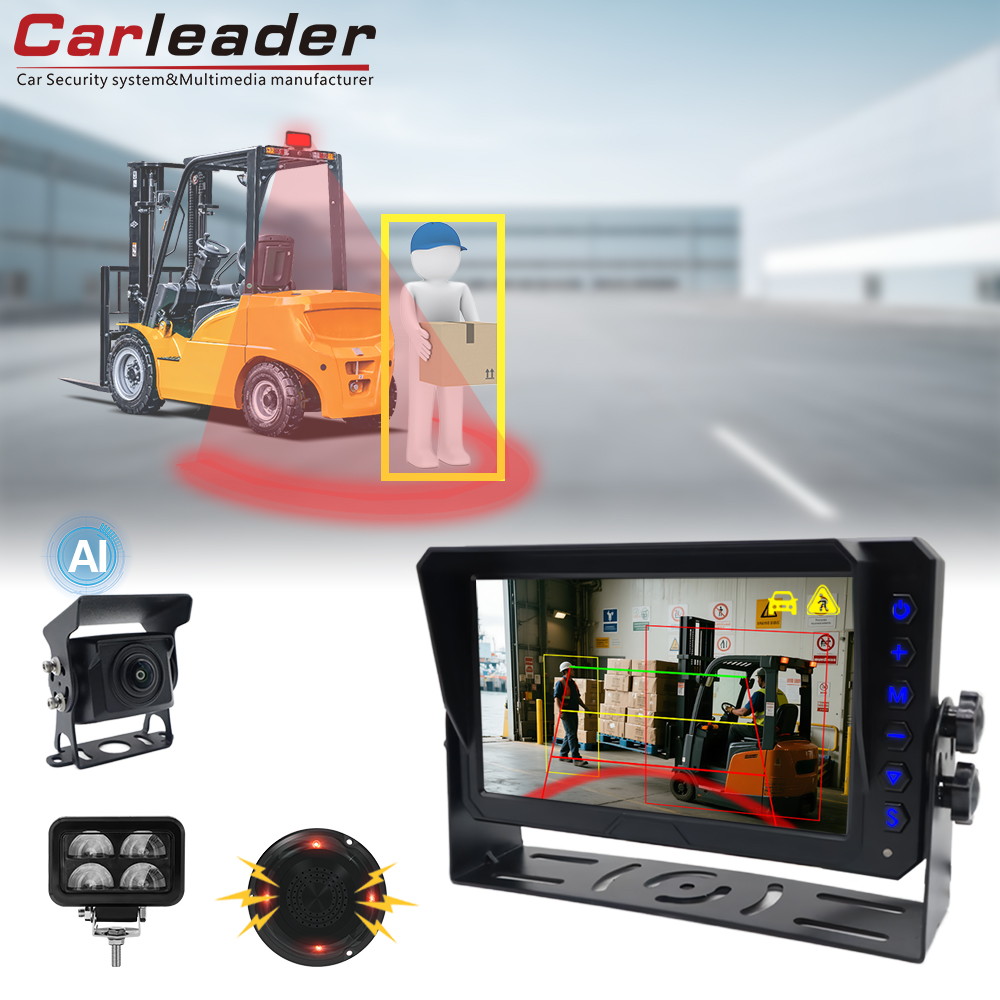 ยกระดับความปลอดภัยในการทำงานของรถยกด้วยระบบตรวจจับการตรวจจับ AI Carleader AI พร้อมไฟเตือนรูปตัว U สำหรับรถยก