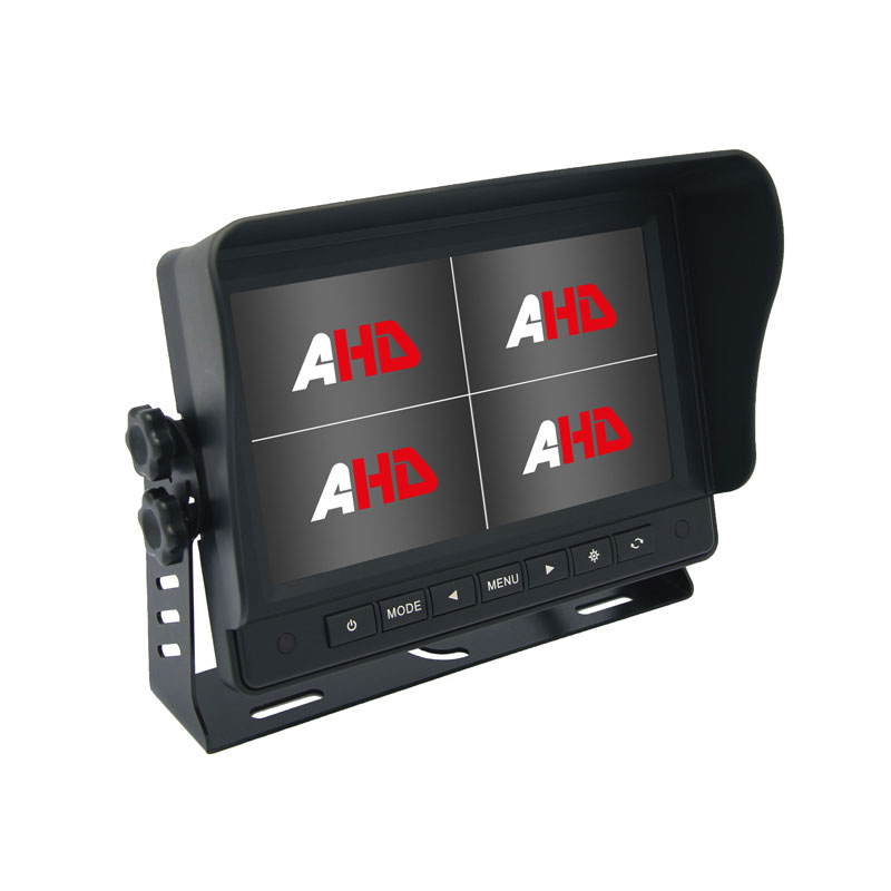 Carleader 7 นิ้ว 4CH Quad View Display AHD Vehicle Monitor เพื่อการเฝ้าระวังยานพาหนะที่ชัดเจนและเชื่อถือได้