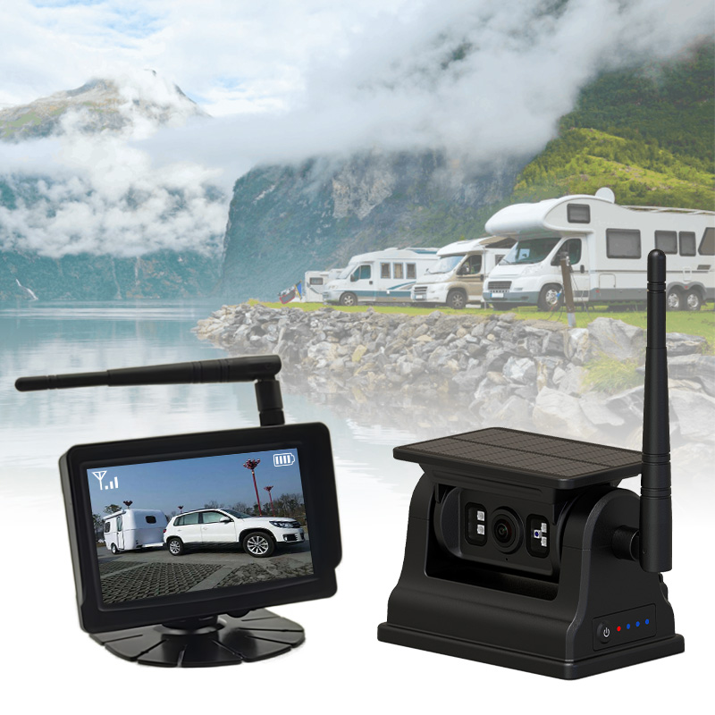 ระบบกล้องยานพาหนะแม่เหล็กแบบชาร์จไฟได้พลังงานแสงอาทิตย์ไร้สายขนาด 5 นิ้ว --- พันธมิตรที่ดีที่สุดของคุณสำหรับการขับขี่ที่ปลอดภัยยิ่งขึ้น