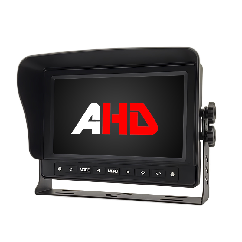 Carleader 7 นิ้วกันน้ำ 2CH AHD Heavy Duty Vehicle Monitor
