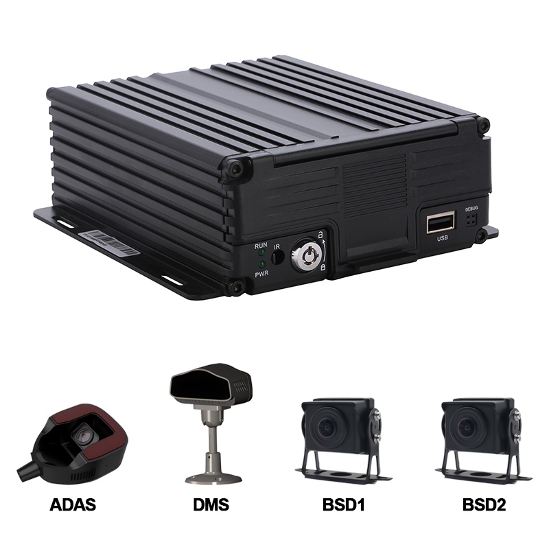 4CH AI HDD เครื่องบันทึกภาพมือถือ รองรับ ADAS+DMS+BSD