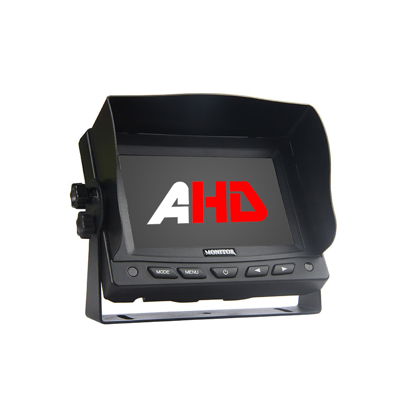 5 นิ้ว 2CH AHD อินพุตรถย้อนกลับ LCD Monitor สำหรับ Van RV Motorhome