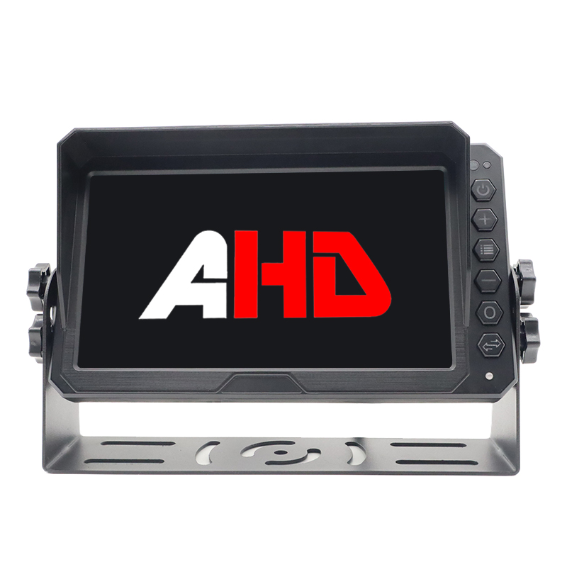 จอภาพ AHD สำหรับยานพาหนะหนัก 7 นิ้ว LCD 2CH