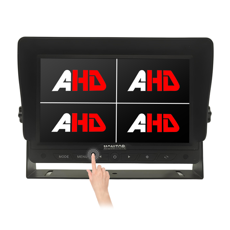 7 นิ้ว Quad Split Screen AHD ปุ่มสัมผัสจอภาพย้อนกลับ