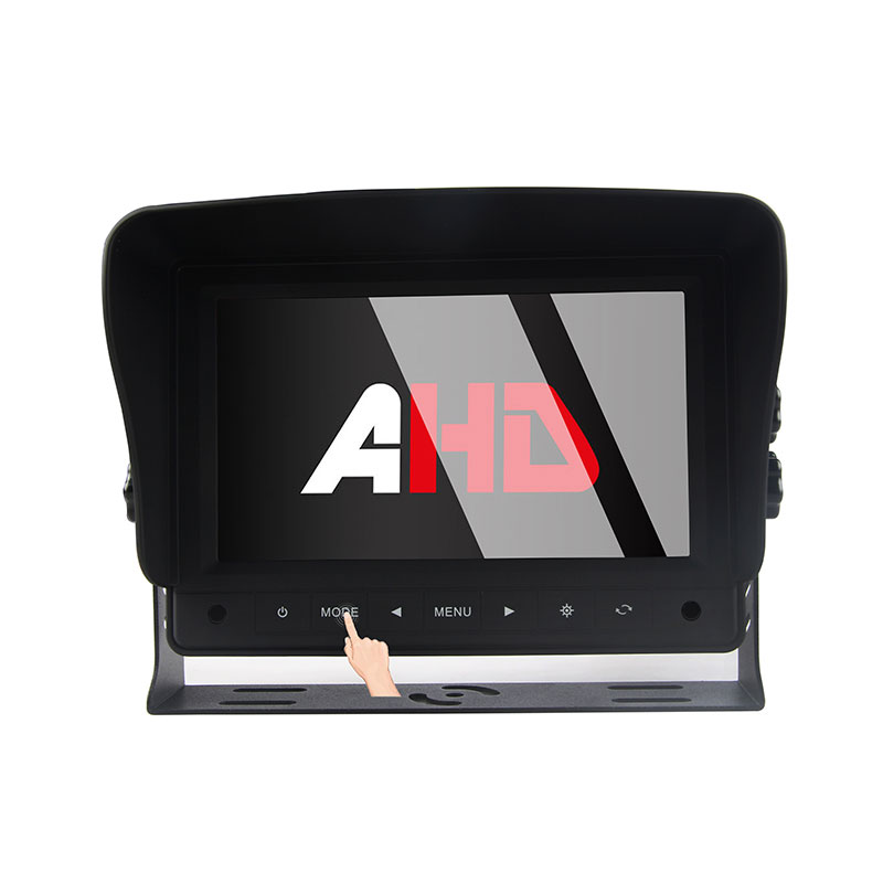 ปุ่มสัมผัสขนาด 7 นิ้ว 2CH Heavy Duty AHD Vehicle Montior