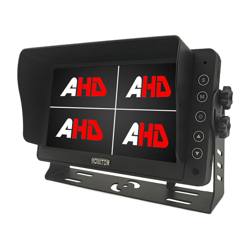 จอภาพติดรถยนต์ขนาด 7 นิ้วพร้อมอินพุต AHD 4 ช่องและการบันทึก 720P