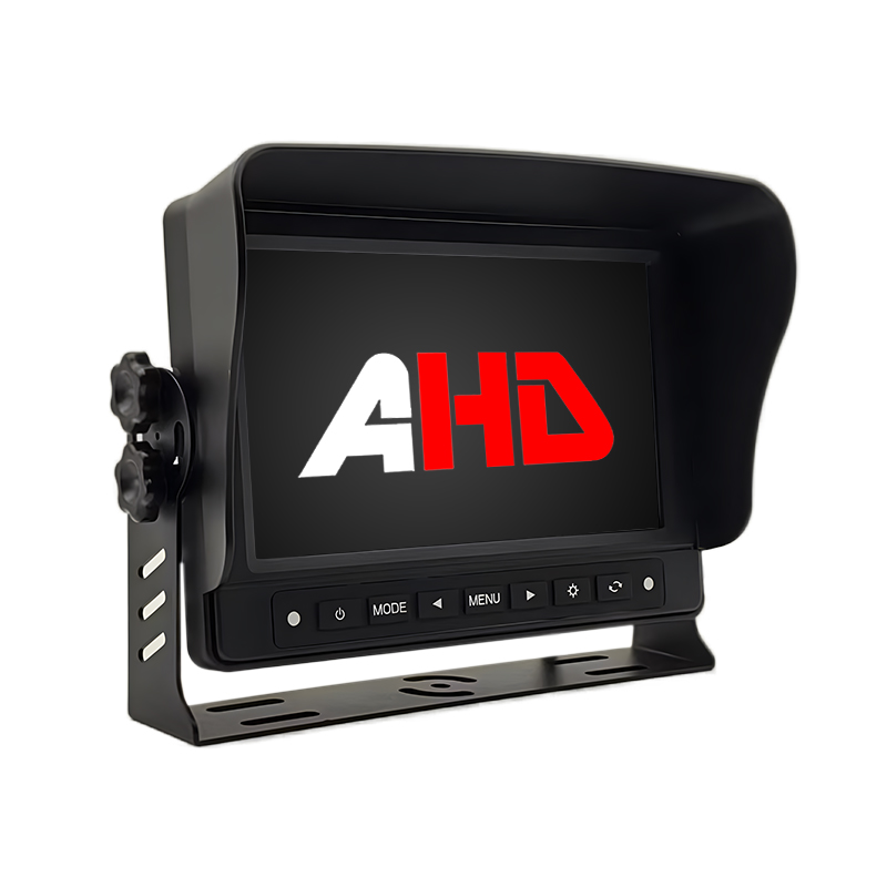 จอภาพยานพาหนะ AHD อินพุต 2AV กันน้ำขนาด 7 นิ้ว