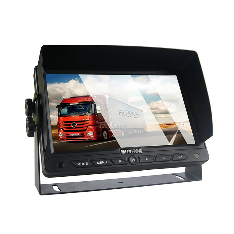 หน้าจอถอยหลัง 7 นิ้วความปลอดภัยของรถจอแสดงผล Dash Mount Truck หนัก